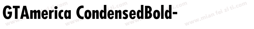 GTAmerica CondensedBold字体转换